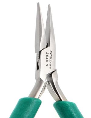 Excelta 2644S 6 Inch Small Chain Nose Plier With Ergonomic Grips